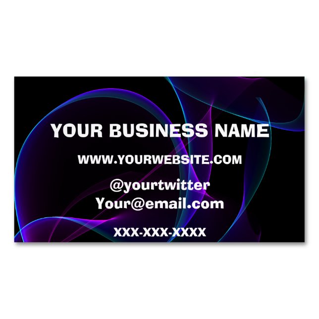 Vape Smoke Buisness Business Card Magnet (Front)