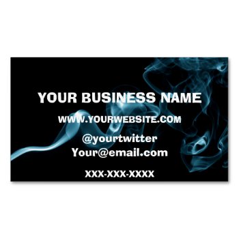 Vape Smoke Buisness Magnetic Business Card by TeensEyeCandy at Zazzle
