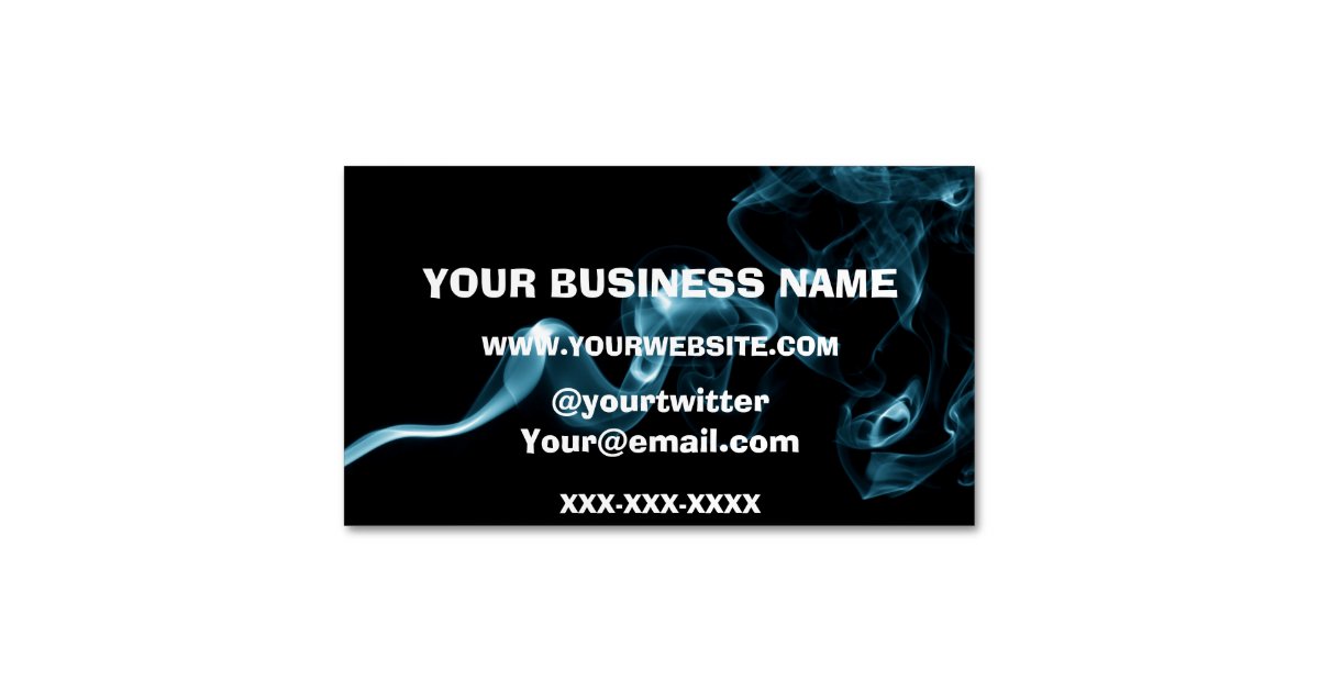 Vape Smoke Buisness Magnetic Business Card | Zazzle.com