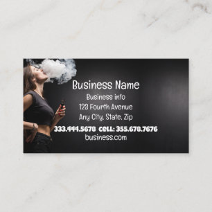 Vape Smoke Shop Store Electronic Cigarette Business Card