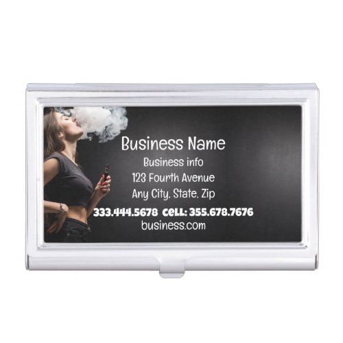 Vape Smoke Shop Store Electronic Cigarette  Business Card Case