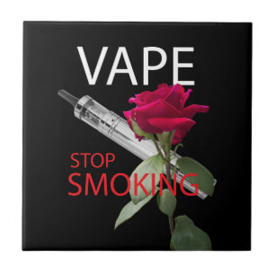 Vape. Stop smoking Ceramic Tile
