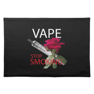 Vape. Stop smoking Cloth Placemat