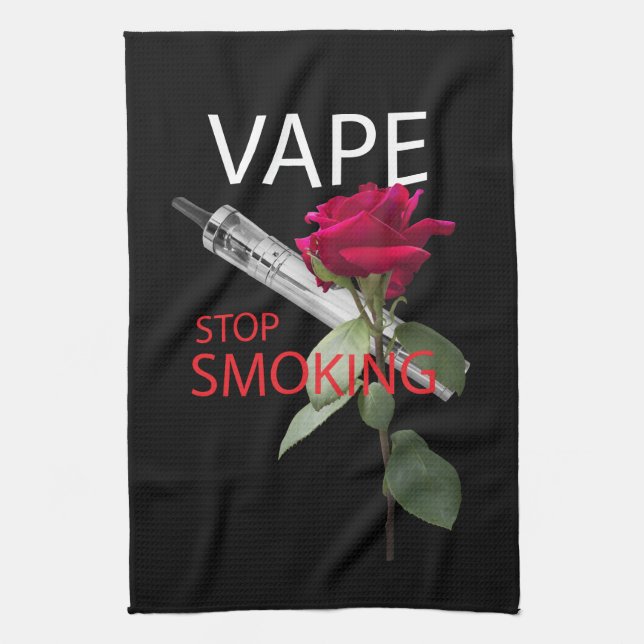 Vape. Stop smoking Towel (Vertical)