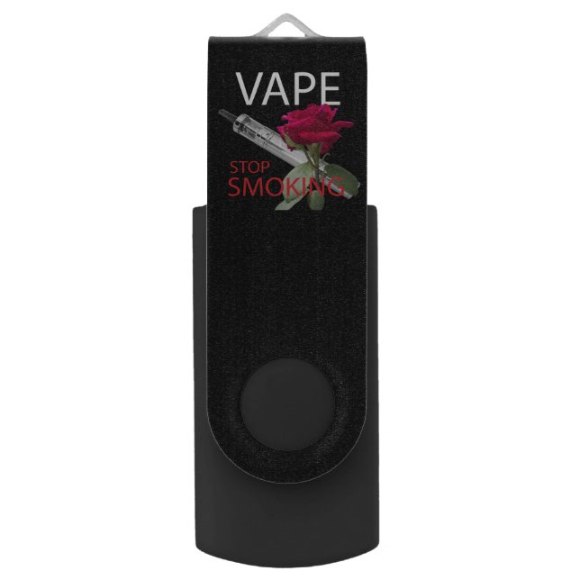 Vape. Stop smoking USB Flash Drive (Front Vertical)