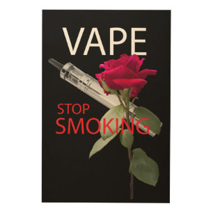 Vape. Stop smoking Wood Wall Decor