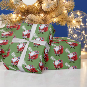 VAPE Vaping 2 Santa Merry Christmas Wrapping Paper