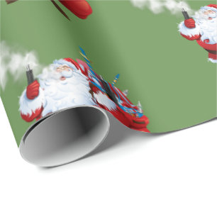 VAPE Vaping Santa Merry Christmas Wrapping Paper