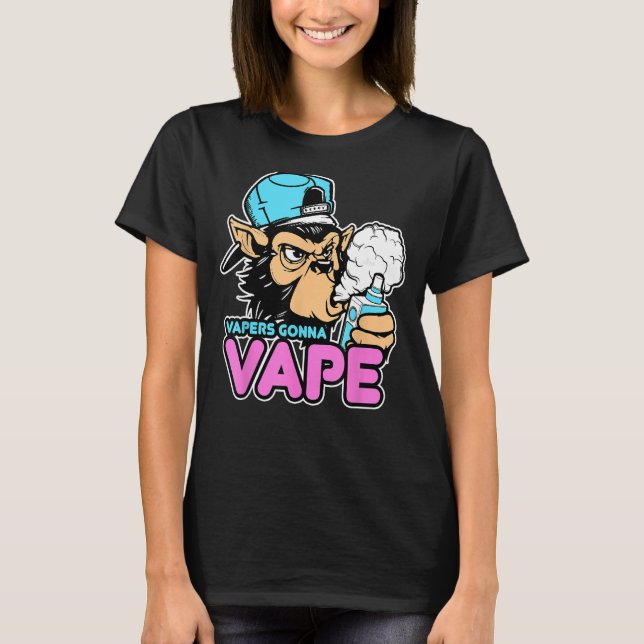 Vapers Gonna Vape Gorilla  Vape Tee (Front)