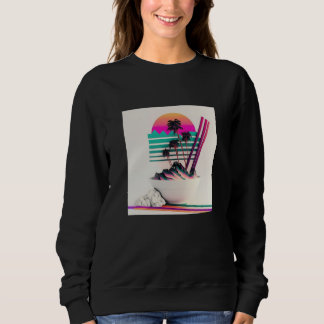 Vaperwave Aesthetic Glitch Retrowave Synthwave  1 Sweatshirt