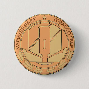 vapeversary pinback button