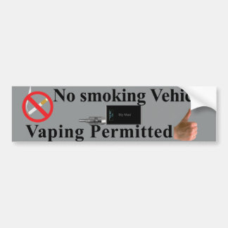 Vaping allowed bumper sticker