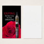 Vaping and rose flower (Front & Back)