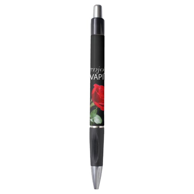 Vaping and rose flower pen (Front Vertical)