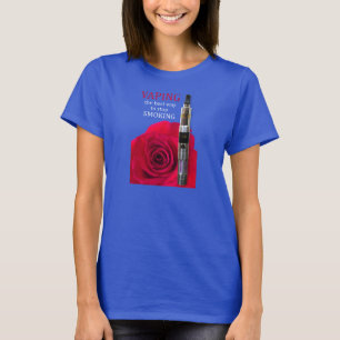 Vaping and rose flower T-Shirt