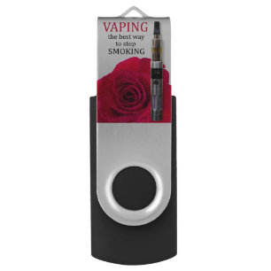Vaping and rose flower USB flash drive