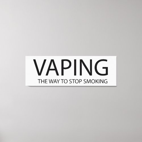 Vaping Canvas Print