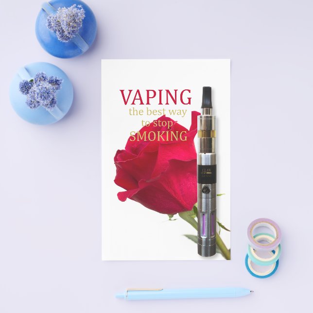 Vaping is the best way to stop smoking flyer | Zazzle