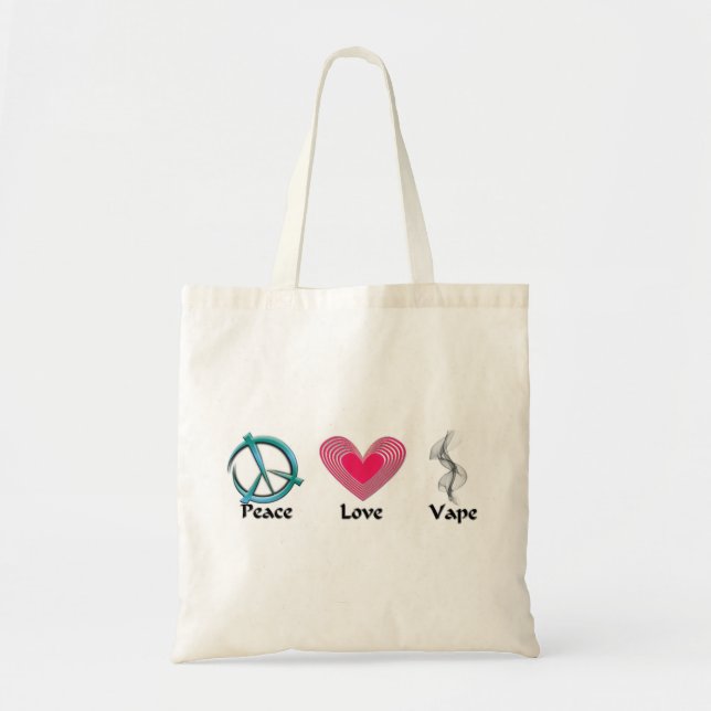 Vaping on the go tote bag (Front)