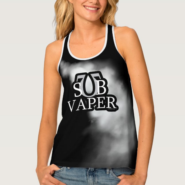 Vaping | Sub Ohm Cloud Vape by VapeGoat Tank Top (Front)