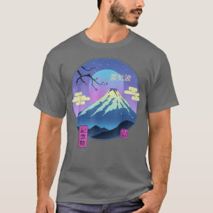 Vapor Landscape Fuji Mountain Sakura Japanese Art  T-Shirt