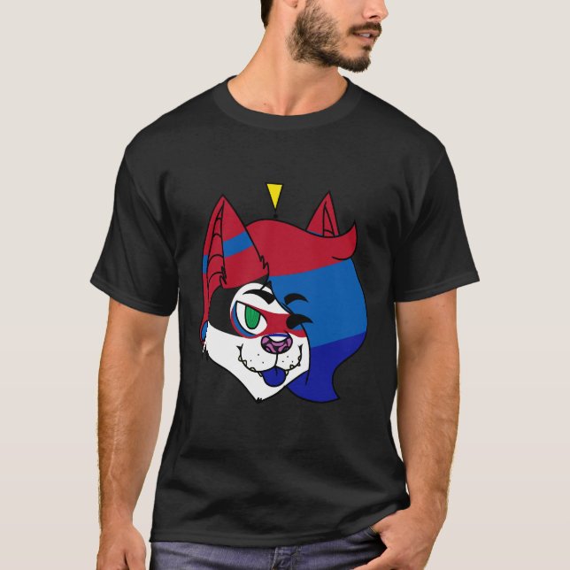 Vapor The Huskykat! T-Shirt (Front)