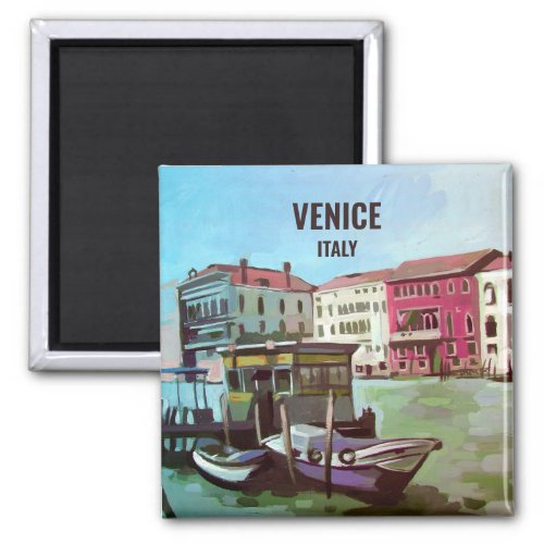 Vaporetto Station in Venice Magnet