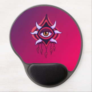 Vaporware Demon Eye - Colorful Gothic Gel Mouse Pad
