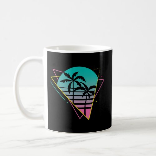 Vaporwave 80S 90S Retrowave Palm Trees Coffee Mug