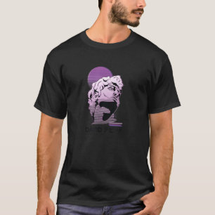 Vaporwave Aesthetic David デビッド Statue Bust Skull T-Shirt