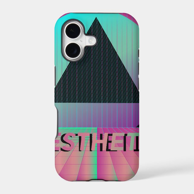 vaporwave aesthetic iphone case (Back)