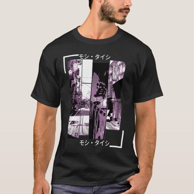 Vaporwave Aesthetic Japan Style 80s 90s Tokyo Osak T-Shirt (Front)