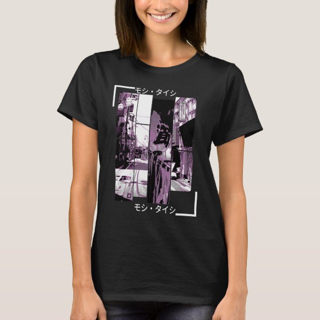 Vaporwave Aesthetic Japan Style 80s 90s Tokyo Osak T-Shirt (Front)