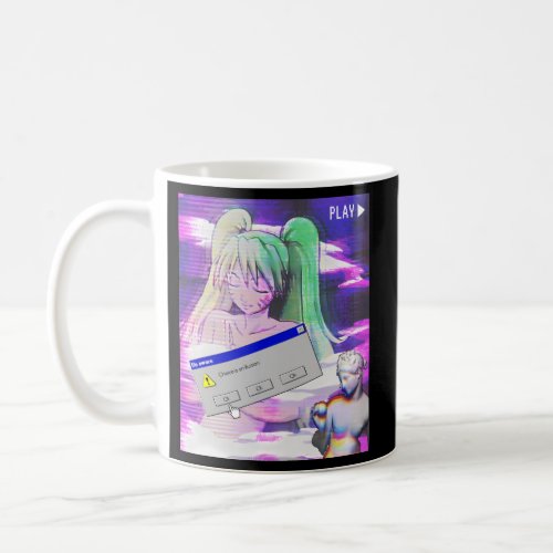 Vaporwave Aesthetic Japanese Style Anime Coffee Mug