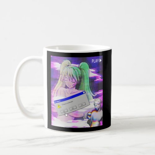 Vaporwave Aesthetic Japanese Style Anime Coffee Mug