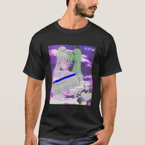 Vaporwave Aesthetic Japanese Style Anime Hoodie T_Shirt