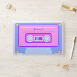 Vaporwave Aesthetic Light Purple 80s 90s Cassette HP Laptop Skin