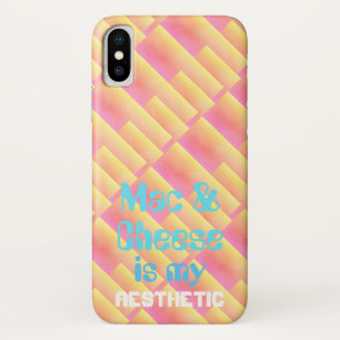 Vaporwave Aesthetic Mac & Cheese iPhone X Case
