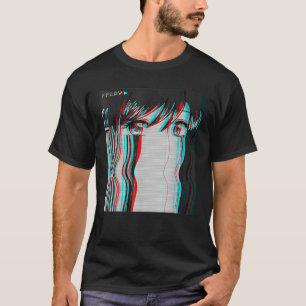 Vaporwave Aesthetic Sad Anime Girl Retro Eboy Egir T-Shirt