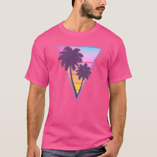 Vaporwave Aesthetic Sunset 1990s 1980s Retro Palm T-Shirt