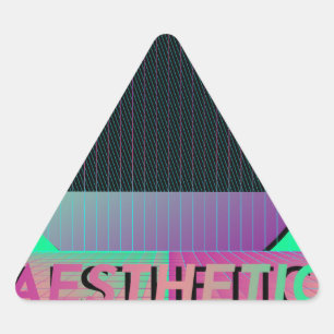 vaporwave aesthetic triangle sticker