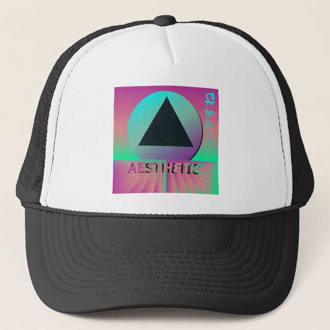 vaporwave aesthetic trucker hat (Front)