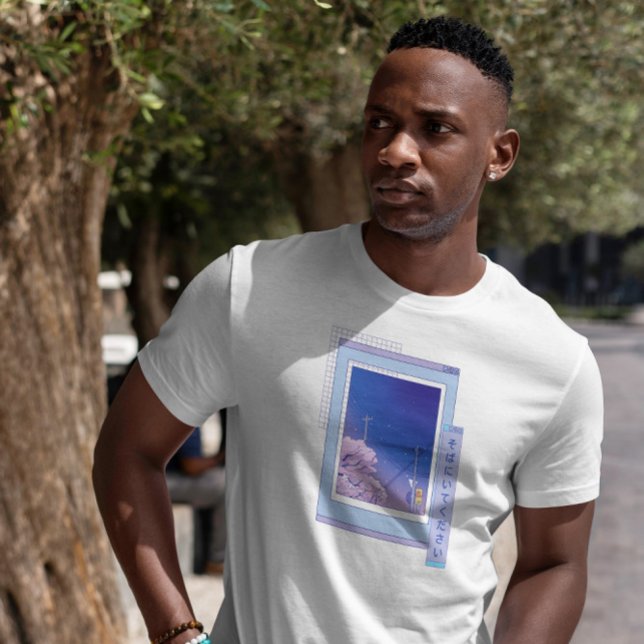Vaporwave Anime Landscape   T-Shirt (Creator Uploaded)