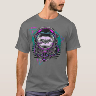Vaporwave Astronaut Synthwave 80s Art Sloth Retro T-Shirt