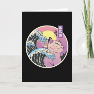 VAPORWAVE CAT CARD