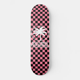 Vaporwave Checkerboard Pattern Skateboard