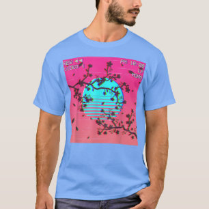 Vaporwave Esthetic Japanese Sakura Cherry Blossom T-Shirt
