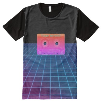 Vaporwave Future Aesthetic Cassette All-Over-Print Shirt