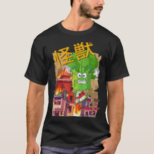Vaporwave Glitch Aesthetic Style Vegetarian City K T-Shirt