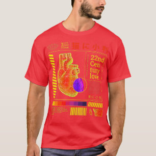 Vaporwave Heart Streetwear Eboy Japanese Clothes A T-Shirt